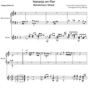 Bladmuziek: Naranjo en Flor - Bandoneon & Gitaar
